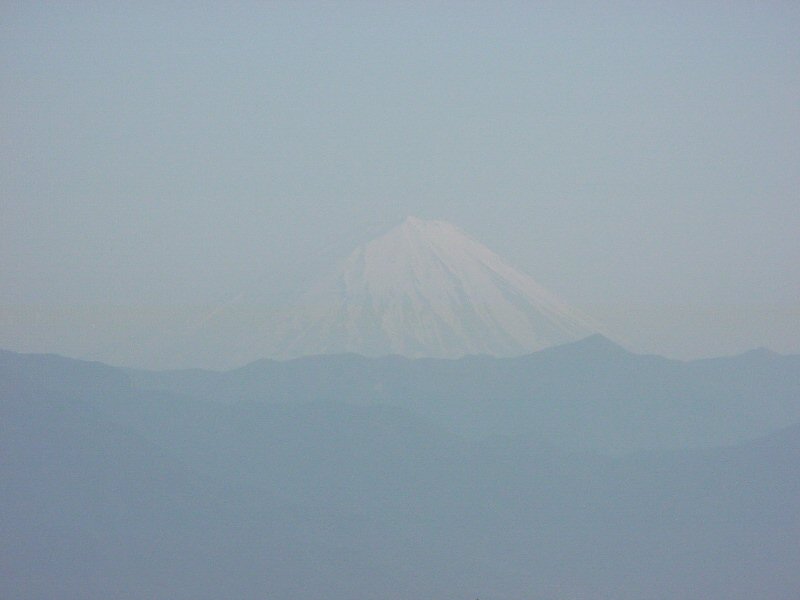 はったらかし湯泉からの富士山